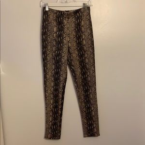 Snake Print Pants